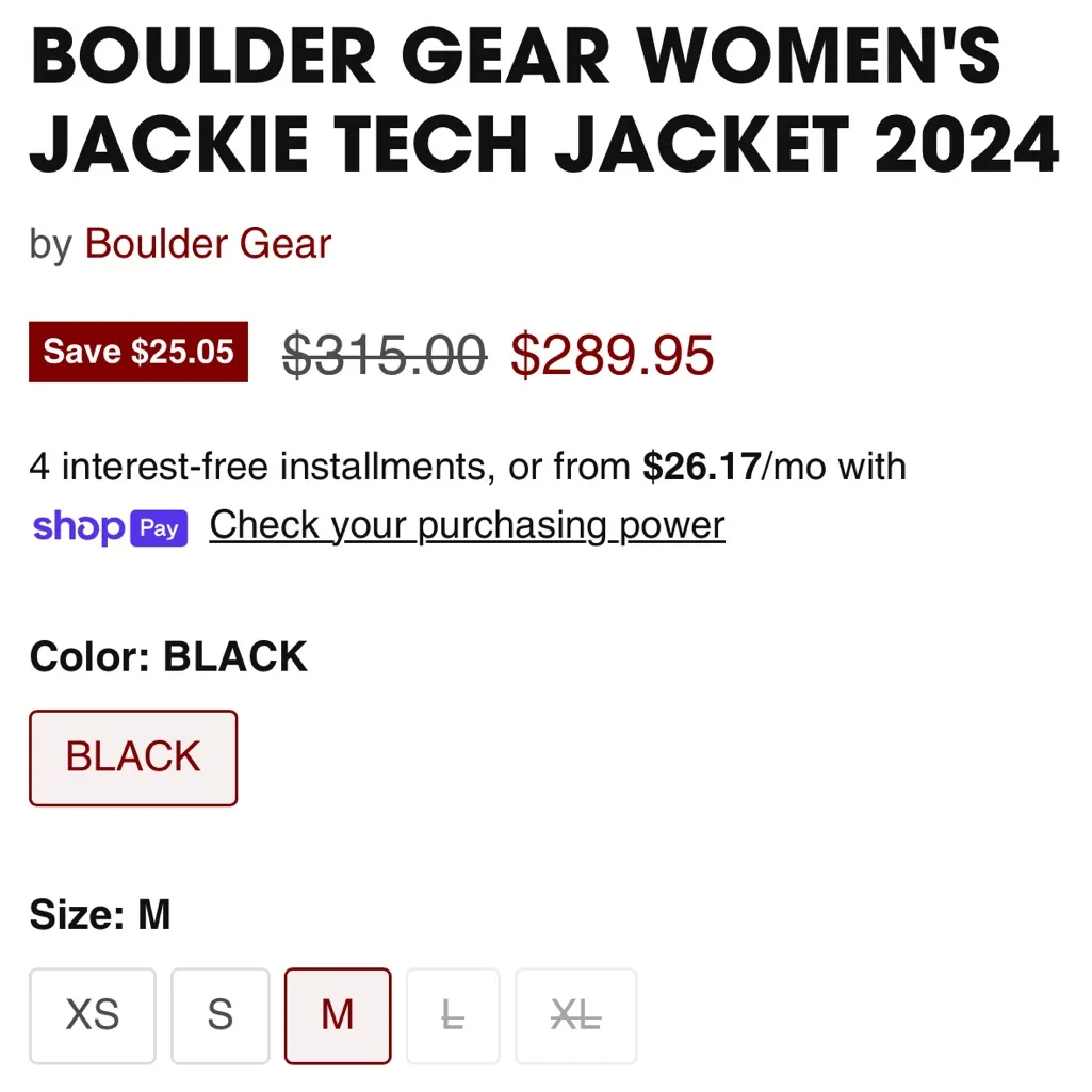 Women’s Black Ski Jacket - Image 2