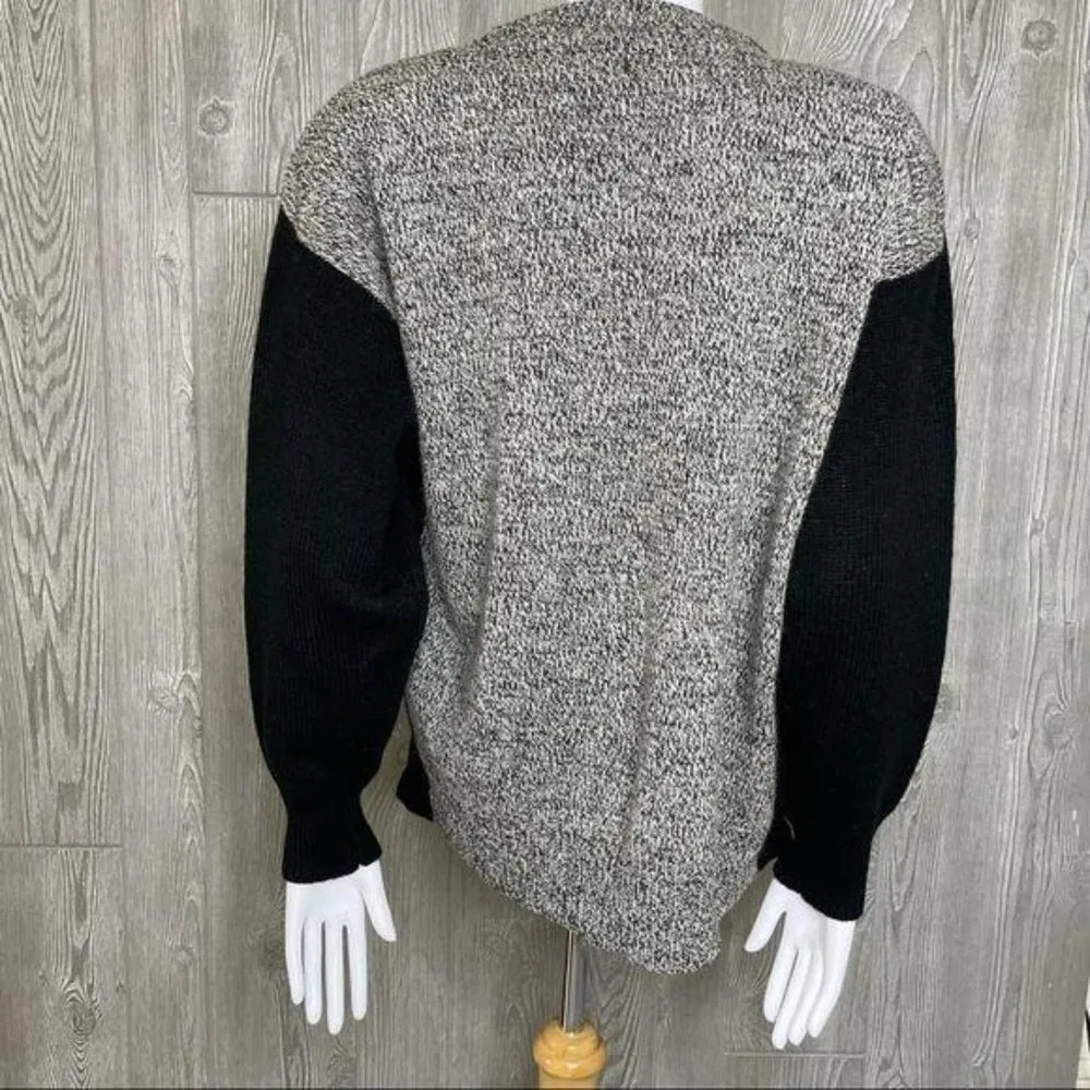 Vintage Richard Martin knit button sweater wool angora top schitt creek m Black Size M - Image 4