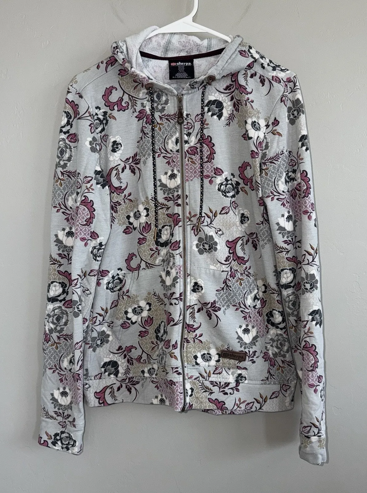 Sherpa Adventure Gear Women's Meytho Full Zip Hoodie Size Medium Gray - Image 1