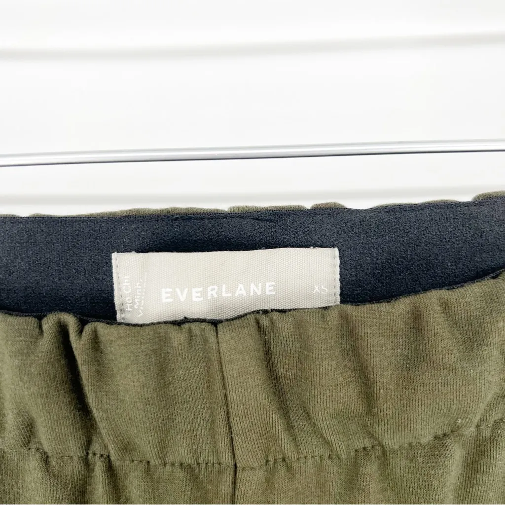 Everlane Pull On Straight Leg Pants XS Green‎ - Image 5