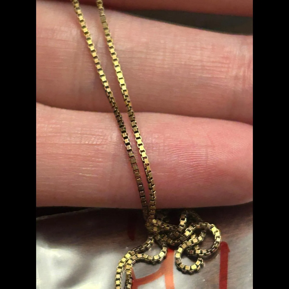 18 inch h16 4.16g cross pendant necklace 925 sterling silver gold tone - Image 8