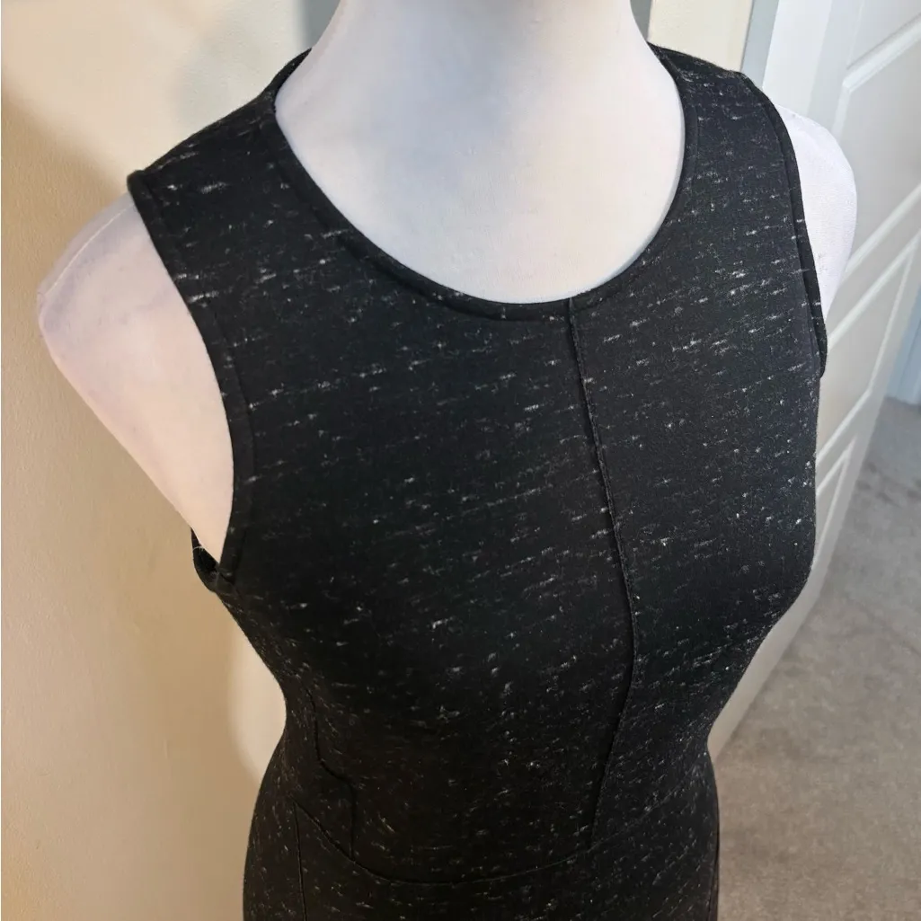 Sea New York Speckled Pointe’ Knit Flounce Hem Dress Sz 4💛 Black - Image 3