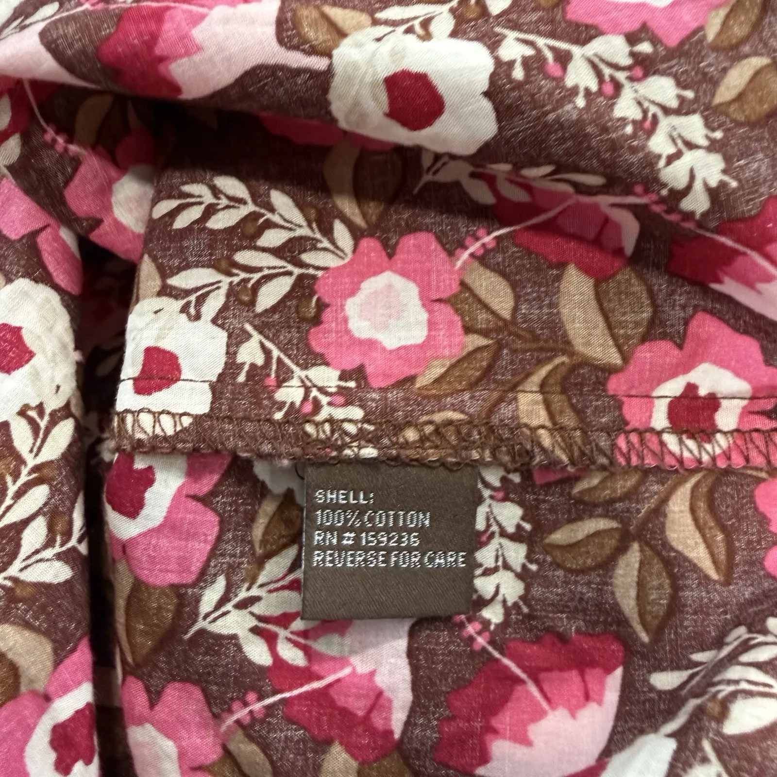 J.McLaughlin Pink Mountain Floral Berlin Cotton Shirt Dress Pockets Size MEDIUM - Image 11
