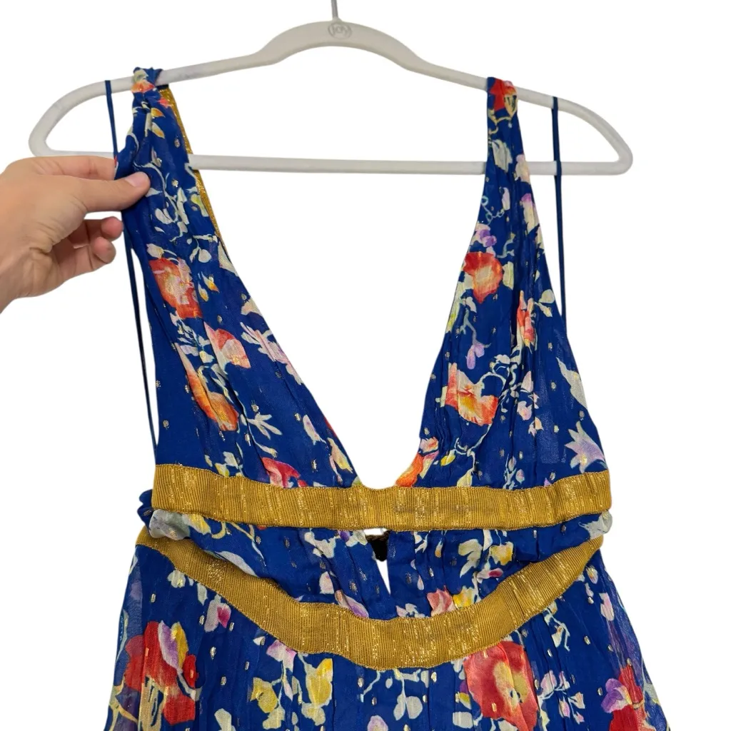 Rixo Charlotte Dress Blue - Image 7