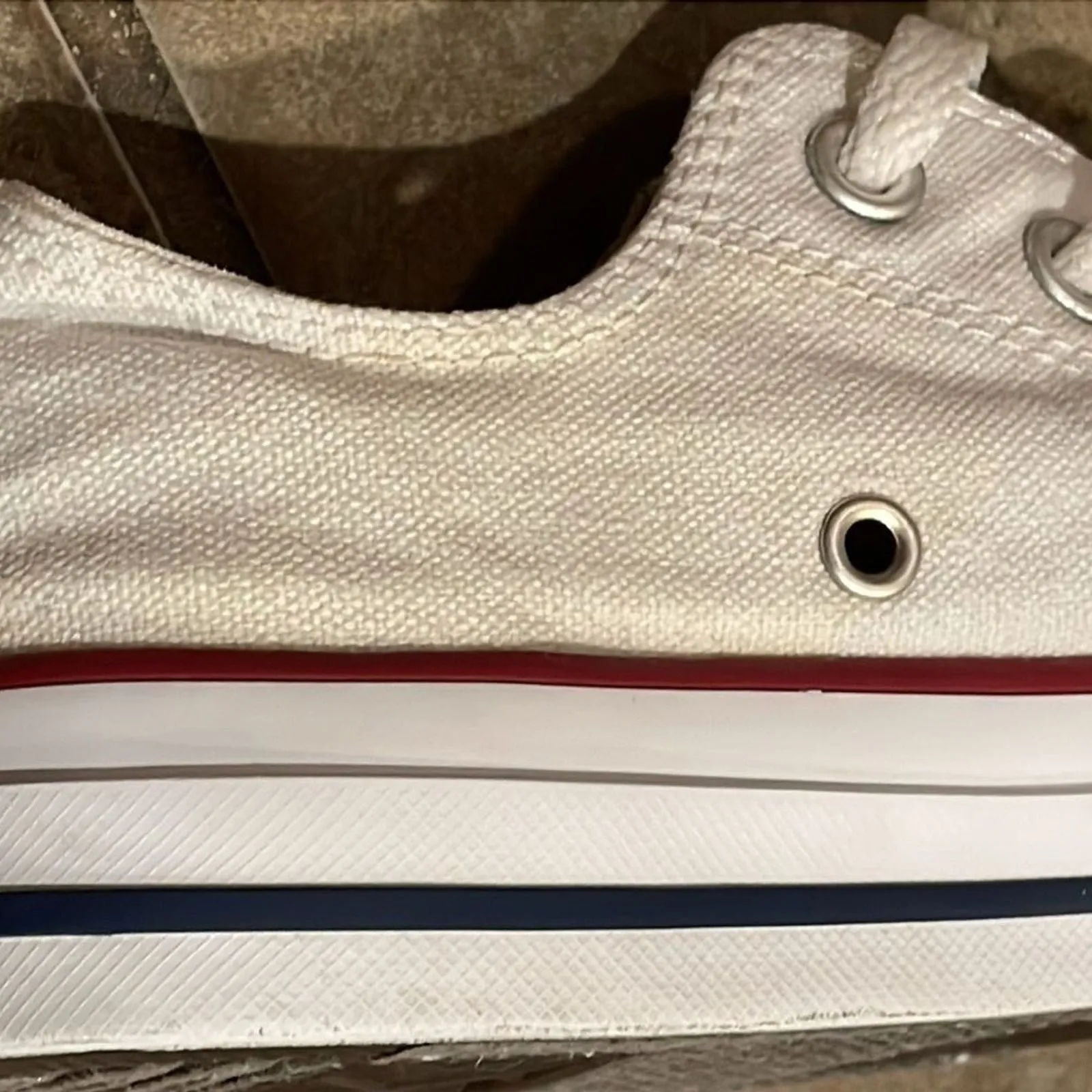 Converse White Chuck Taylor White Ox Low Top Sneakers Unisex M4 W6 EU 36.5 M7652 - Image 12