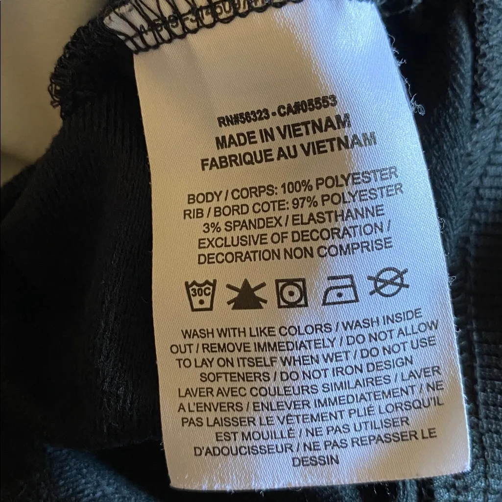 Nike  Cropped Track Jacket, Black & White - Image 7