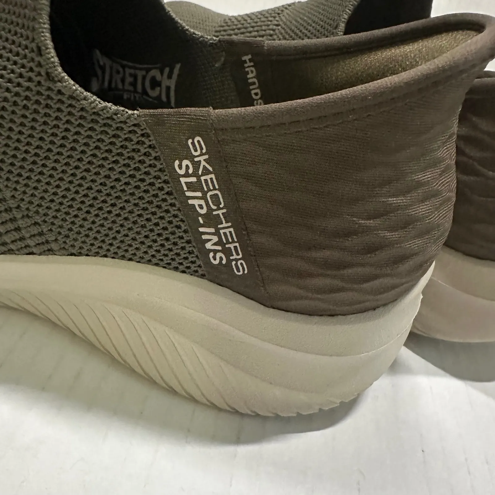 Skechers Hands Free Slip Ins Ultra Flex 3 Womens 6.5 Olive Green Sneakers Shoes - Image 7