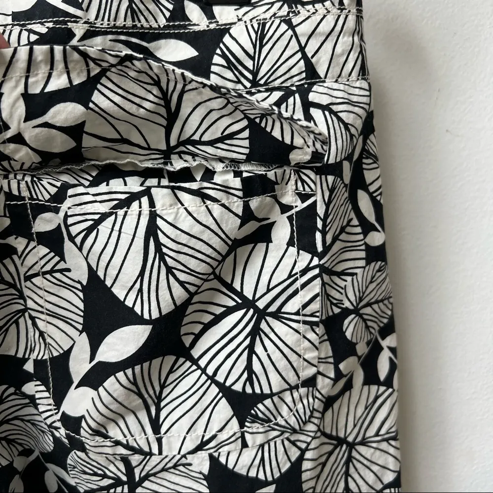 Magaschoni Summer Tropical Print Cotton Capris size 8 - Image 5