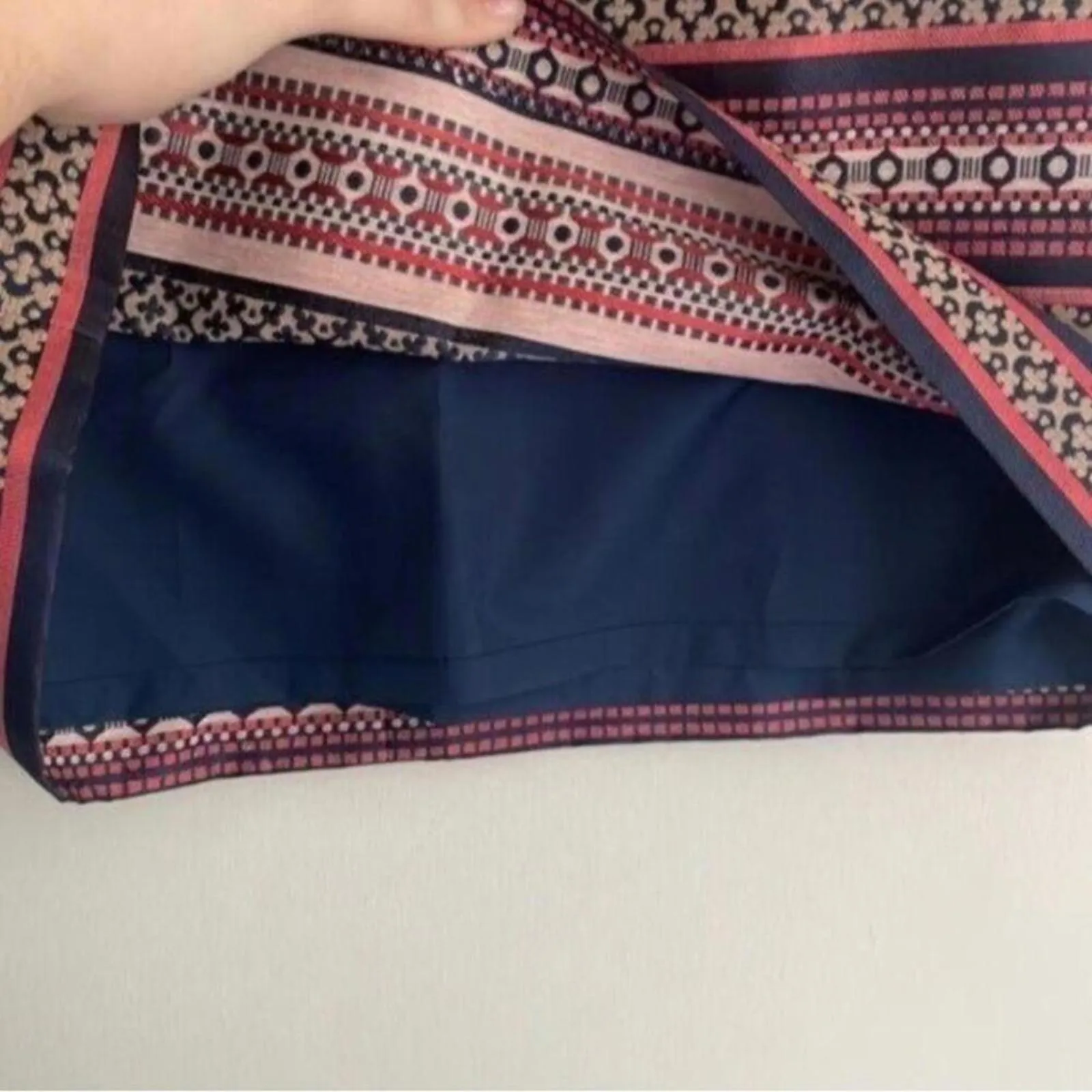 Ann Taylor Loft Metallic Multi Print Pencil Skirt Work Career Office Bu… - Image 6