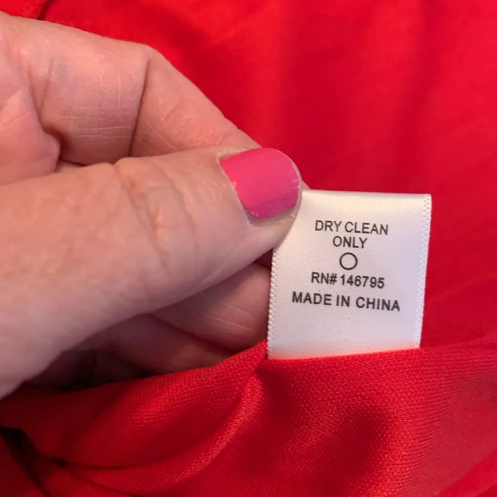 Altar'd State Dress Red Floral Boho Hippie Cottage Fairy Whimsical Tie Back L - Image 8