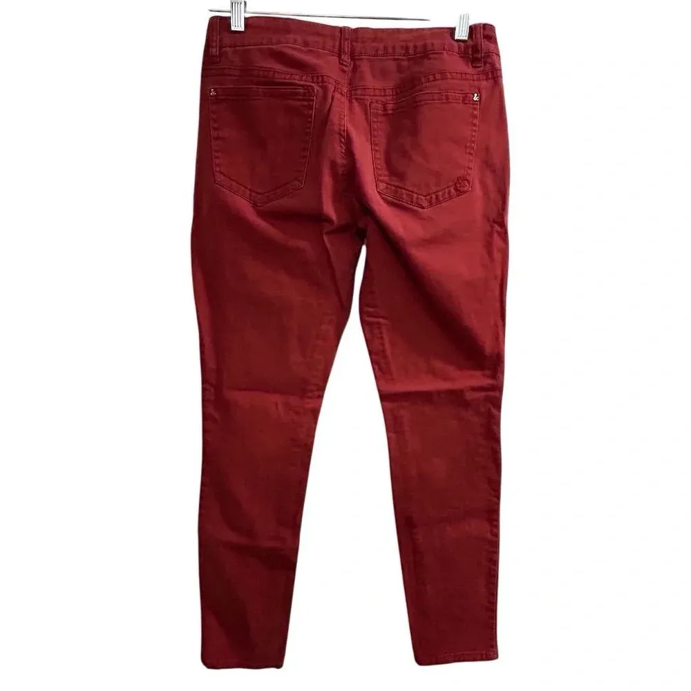 Rocks & Indigo Women's High Rise Skinny Jeans Red Size 8 Denim - Image 6