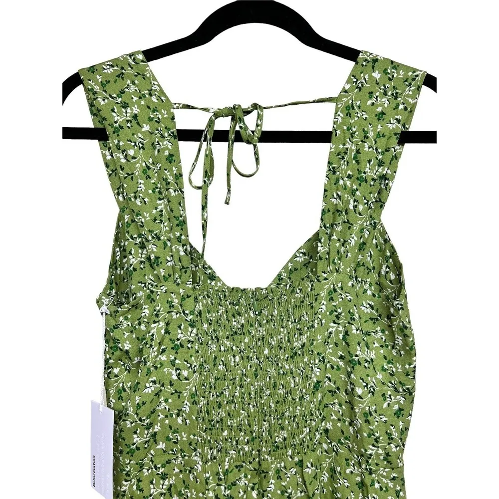 Reformation Lorelei Samantha Floral-Print Mini Dress Women’s Size 10 - Image 4