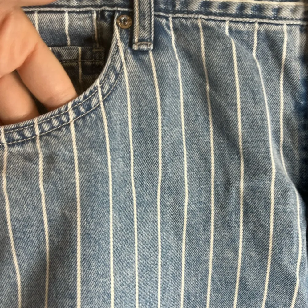 NWT American Eagle Outfitters mom jean retro indigo stripe 18 - Image 8