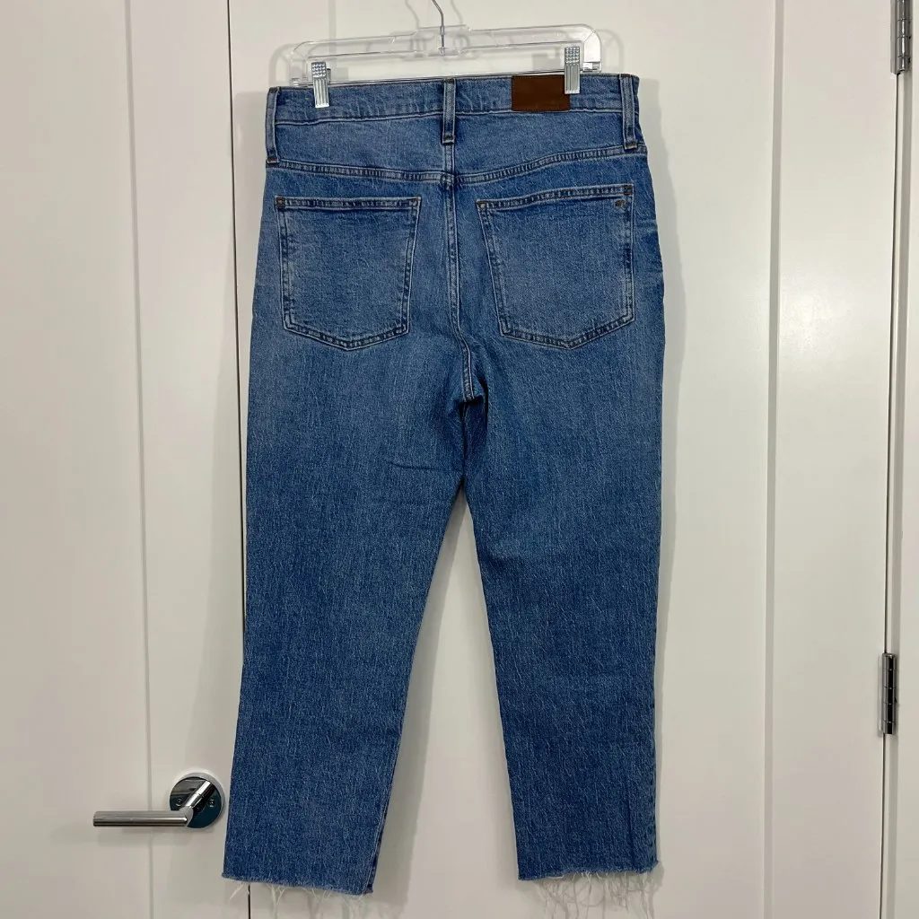 Madewell Size 30 Blue Perfect Vintage Raw Hem Ankle Jeans - Image 7