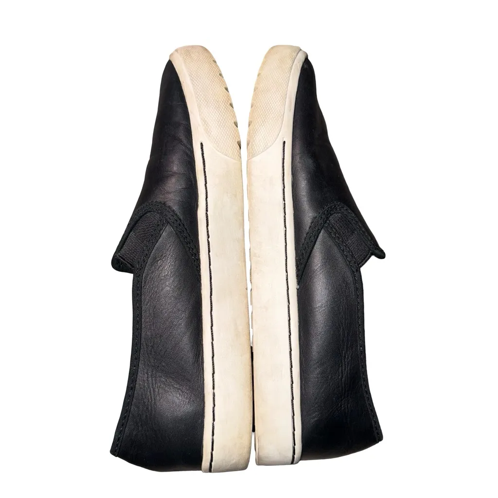 SOREL Campsneak slip on black leather sneakers shoes women's sz 8.5 - Image 8