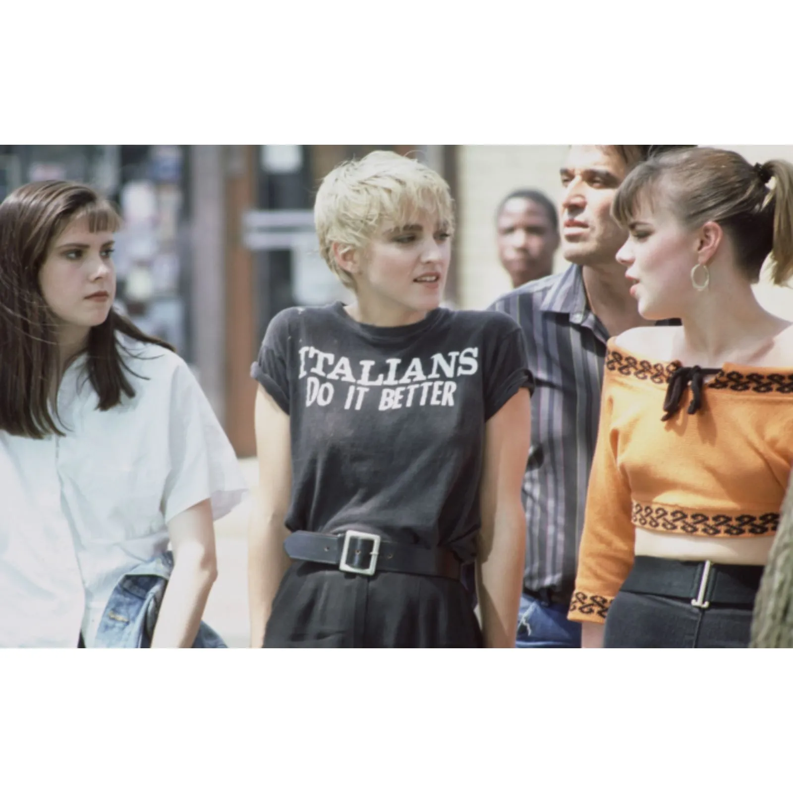 80s Vintage Waist Belt OS Black Stretch Leather Woven Snap Retro Punk Goth Vamp - Image 10