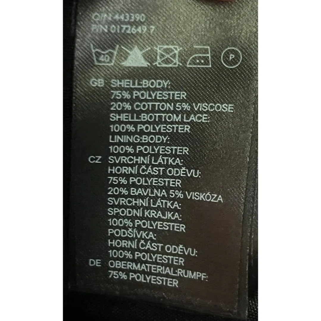 Divided by H&M Women's Size 6 Sleeveless Lace Mini Dress Adjustable Strap - Image 7