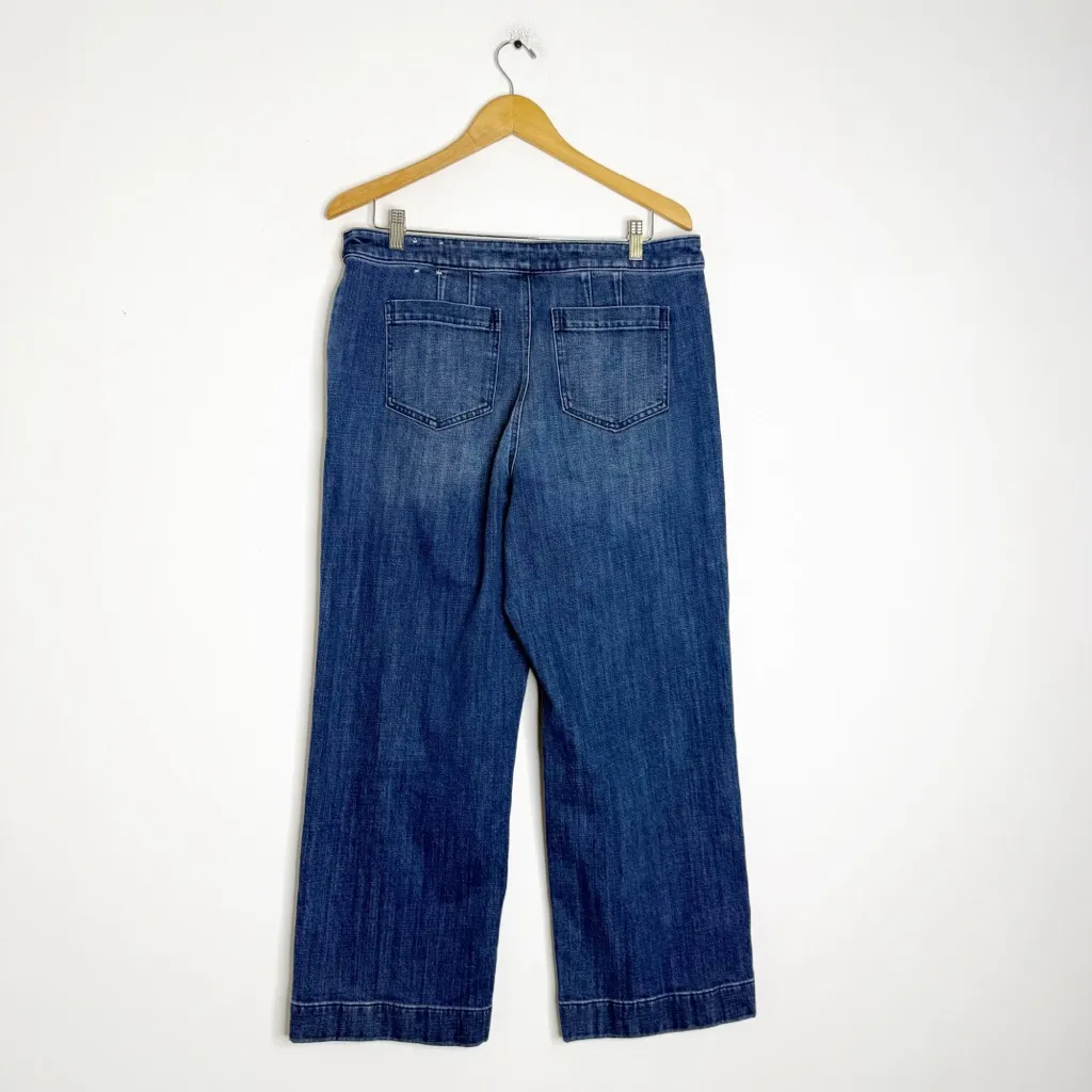Talbots Wide Leg Jeans – Size 14 Petite – Medium Wash - Image 2