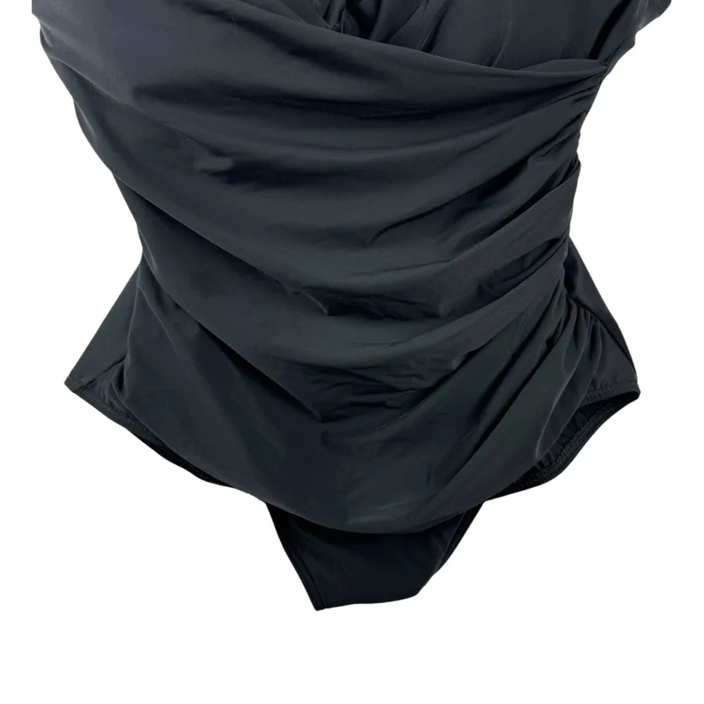 Miraclesuit Plus Size 20W Escape Underwire One Piece Swimsuit Must Haves Black - Image 4