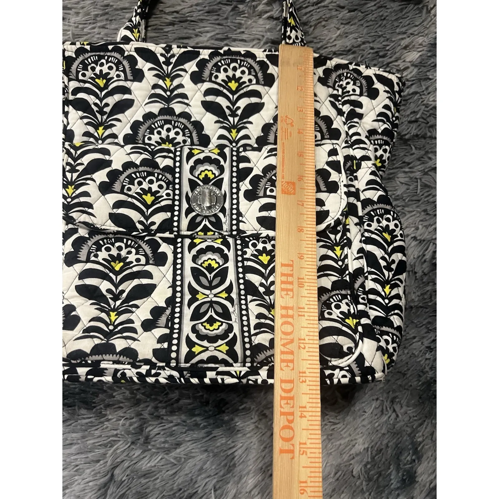 Vera Bradley Shoulder Double Strap Fanfare Pleated Tote/Bag/Purse - Image 8