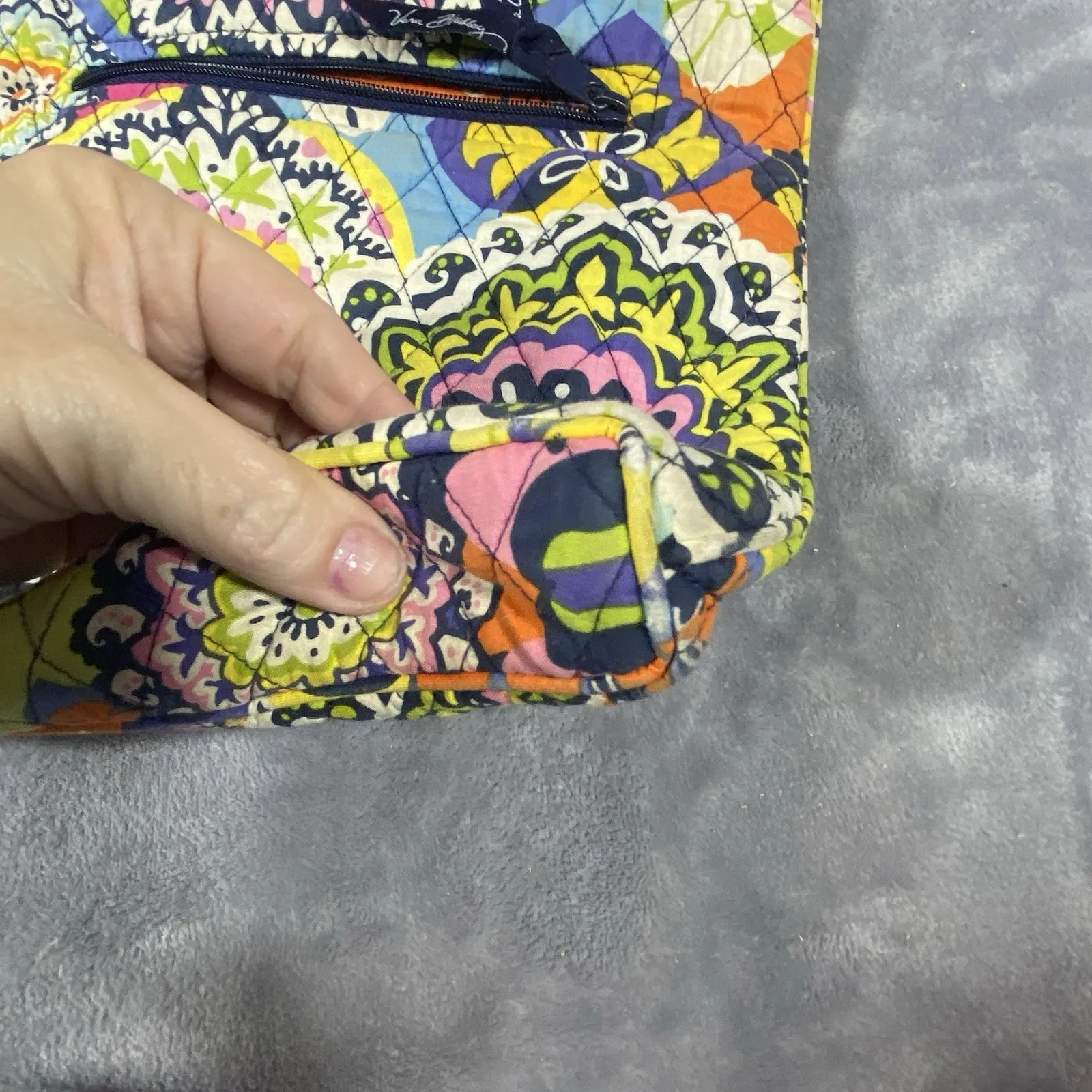 Vera Bradley Crossbody Hipster Purse Bag Retired RIO Pattern Medium‎ Adjustable - Image 9