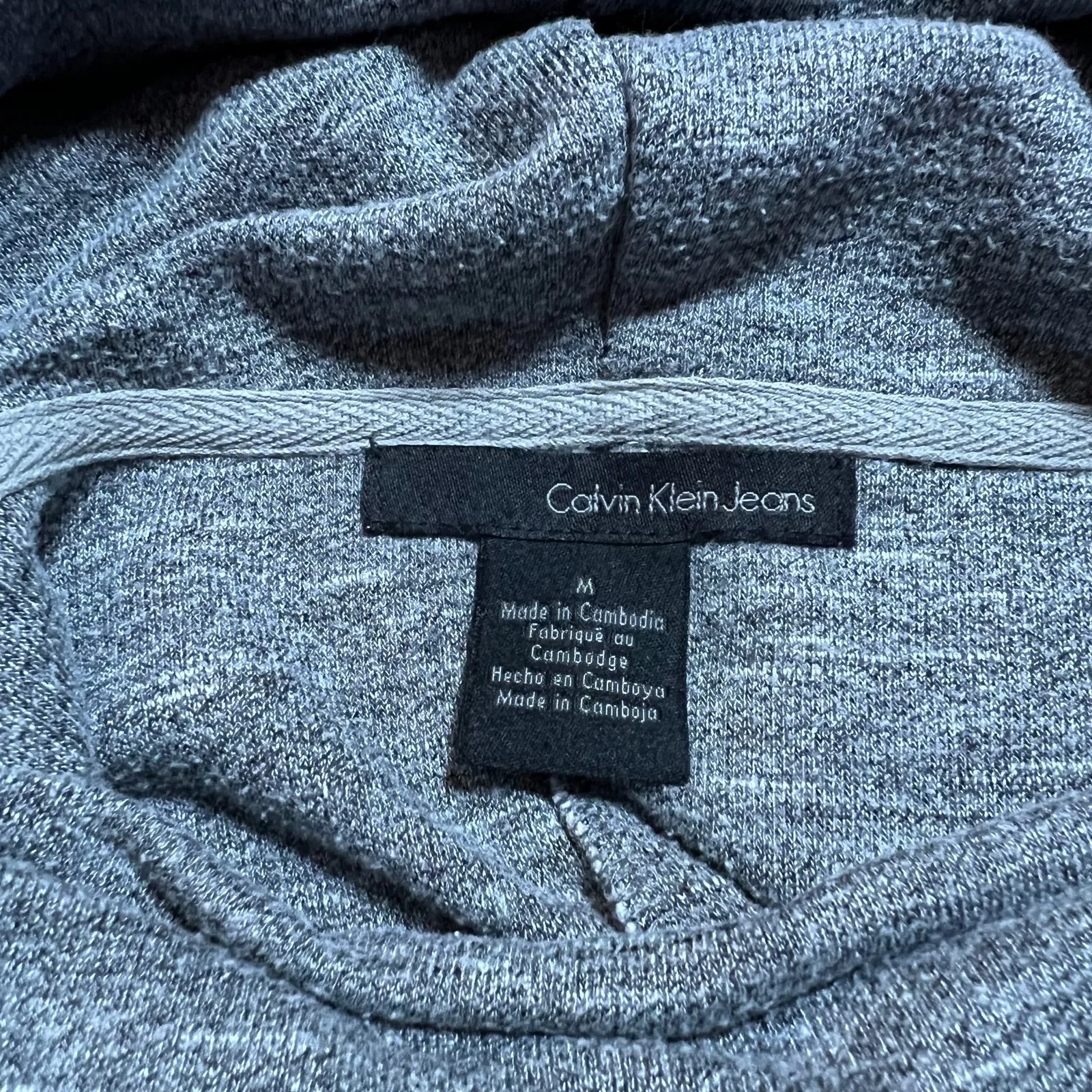 Calvin Klein Jeans Women's Turtleneck Short Sleeve Sweatshirt Size Medium Casual - Image 4