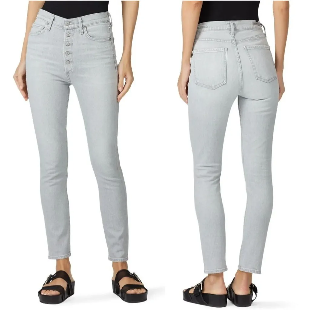 Citizens of Humanity Jeans Women 26‎ Gray Olivia Button Fly High Rise Slim Ankle - Image 2