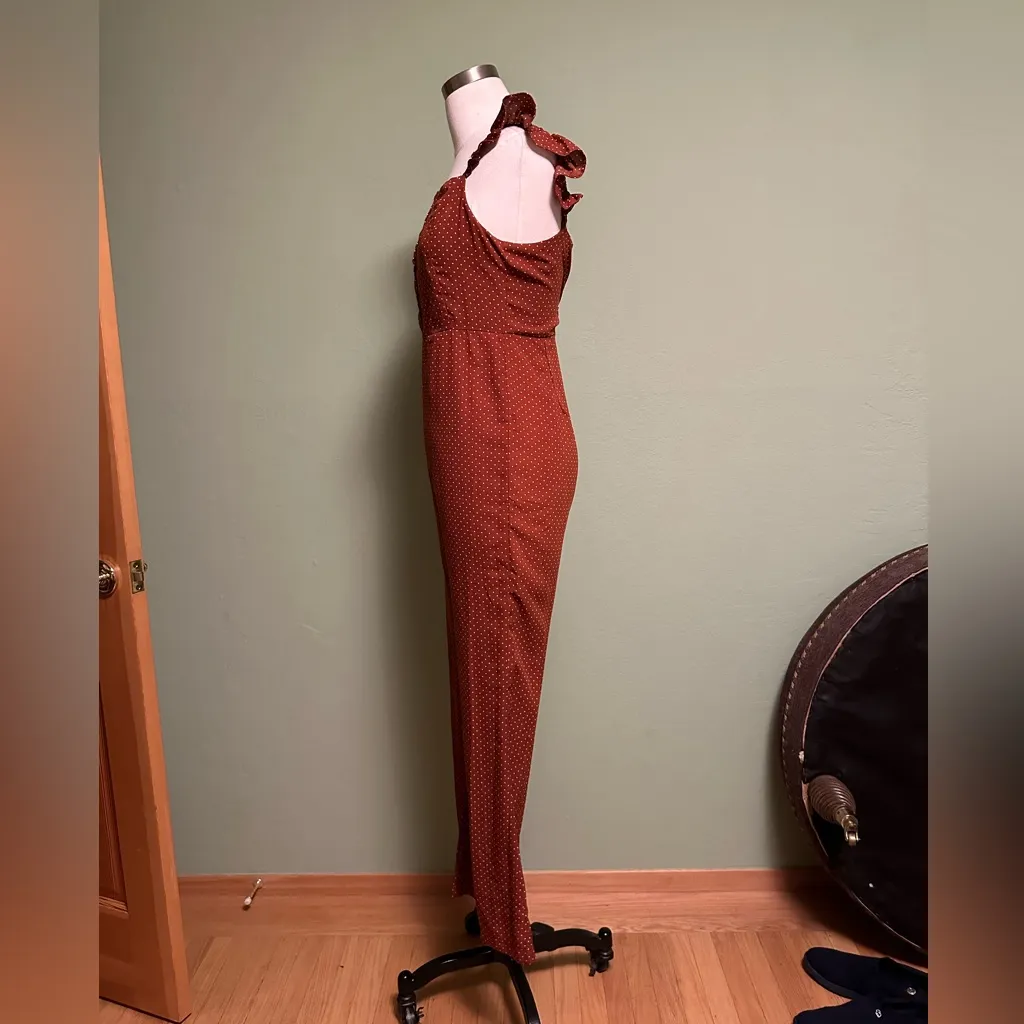 Lucca Couture Madelynn Polka Dot Ruffle Jumpsuit - Image 6