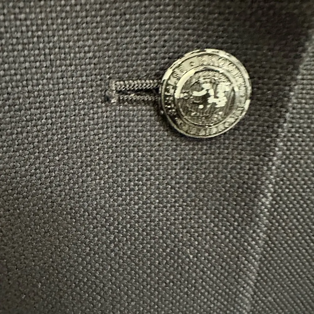 Brooks Brothers Navy Blue Vintage Wool Single Button Blazer Jacket Size 12 - Image 6