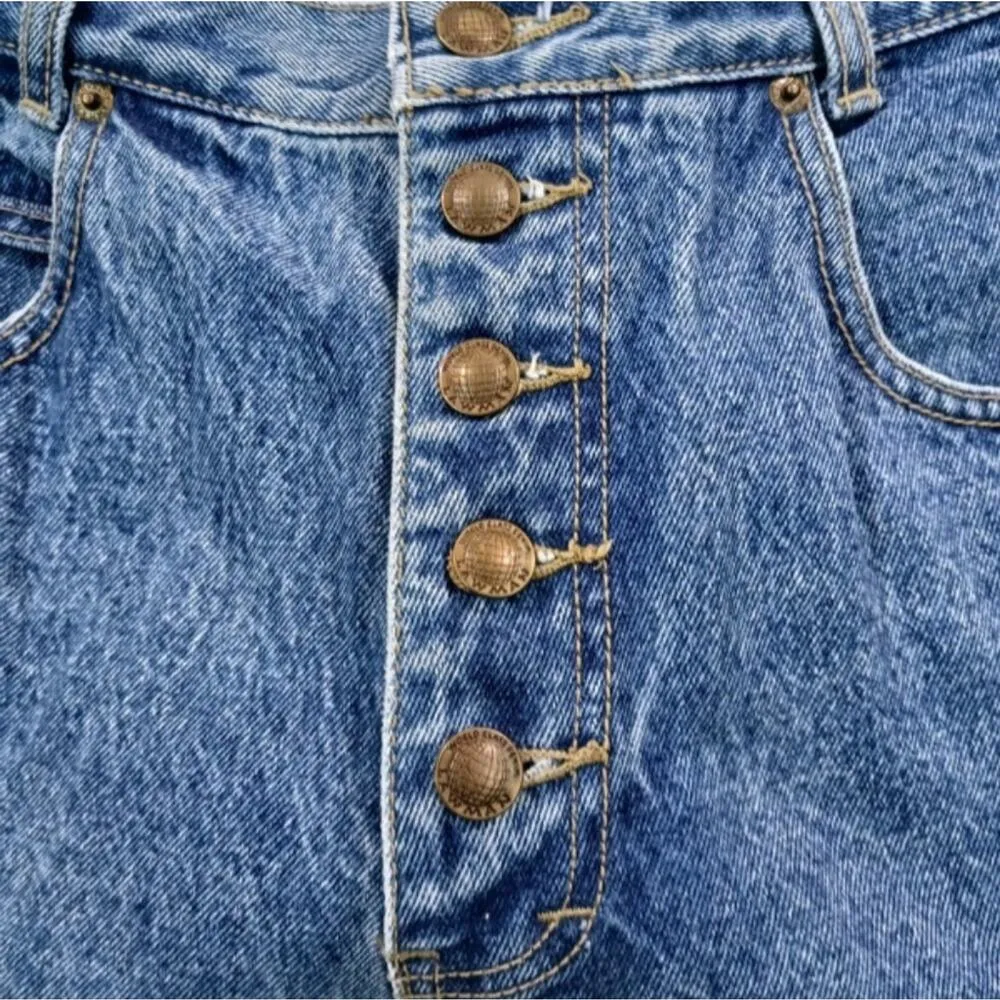 Lawman Vintage 12.5 Rise Button Fly Straight EUC, 11 Jrs Waist 28  J977 - Image 3