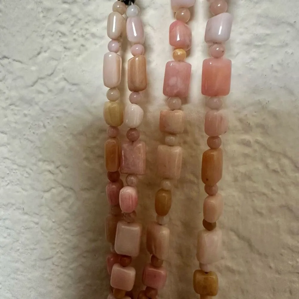 Jay King DTR Pink Opal pendant Necklace Sterling Silver - Image 6