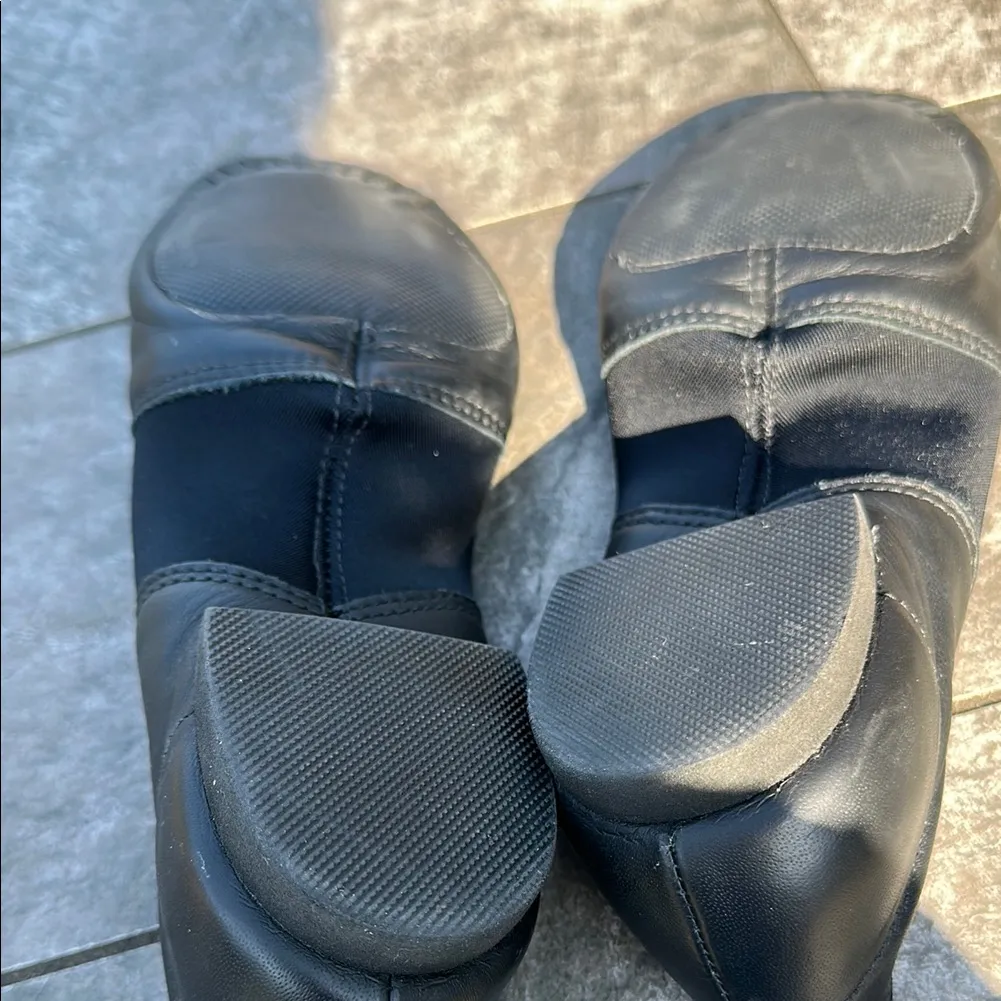 Black leather jazz shoes Size 8 - Image 2