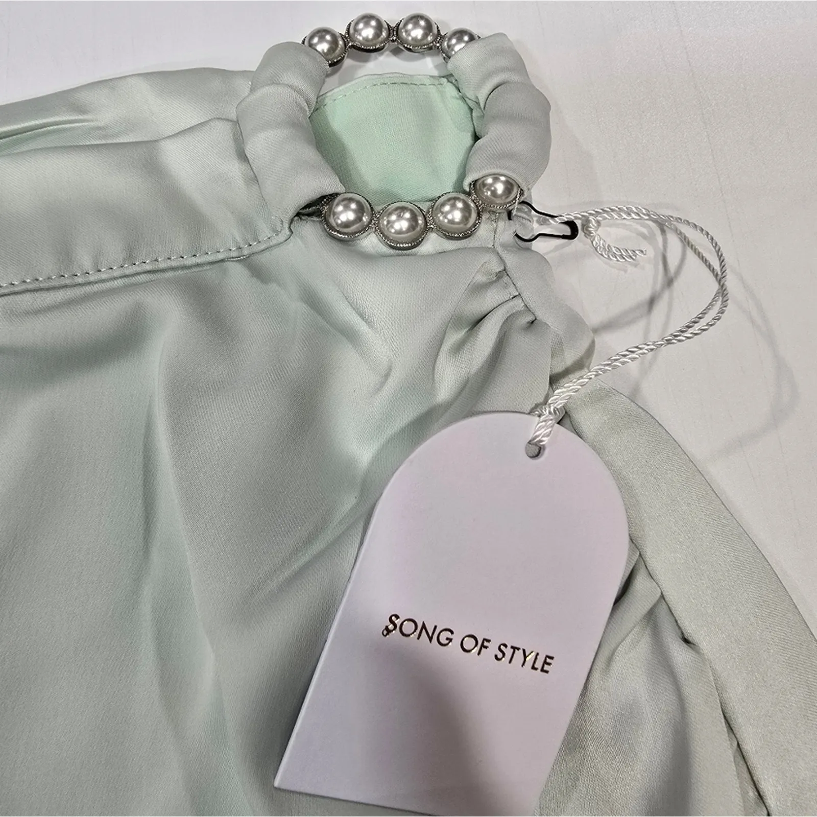 Song of Style Finch Maxi Skirt in Sea Blue Small - Image 9