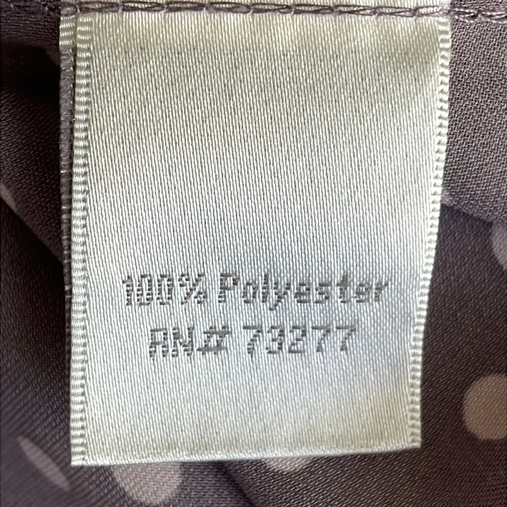 LC Lauren Conrad Gray Puff Sleeve Blouse with Ruffled Cap Sleeves - Image 5