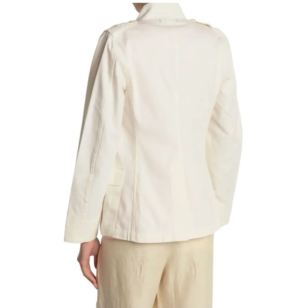 NEW Alex Mill White Natural Officer's Chore Jacket Utility Pockets L Size L - Image 3