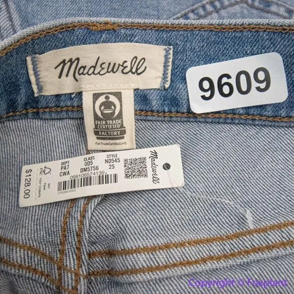 NEW Madewell * hemmed* High-Rise Flare Jeans‎ in Caine Wash, 25 - Image 14