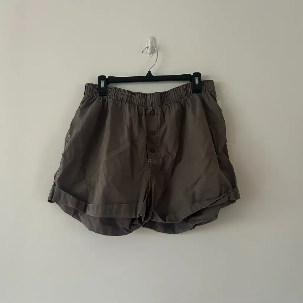Free People Sunday Morning Lounge Boxer Shorts Size M - Image 3