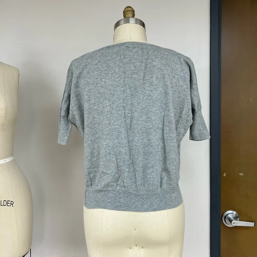 American Eagle Outfitters Beaded Cropped Dolman Sweater M - Image 3