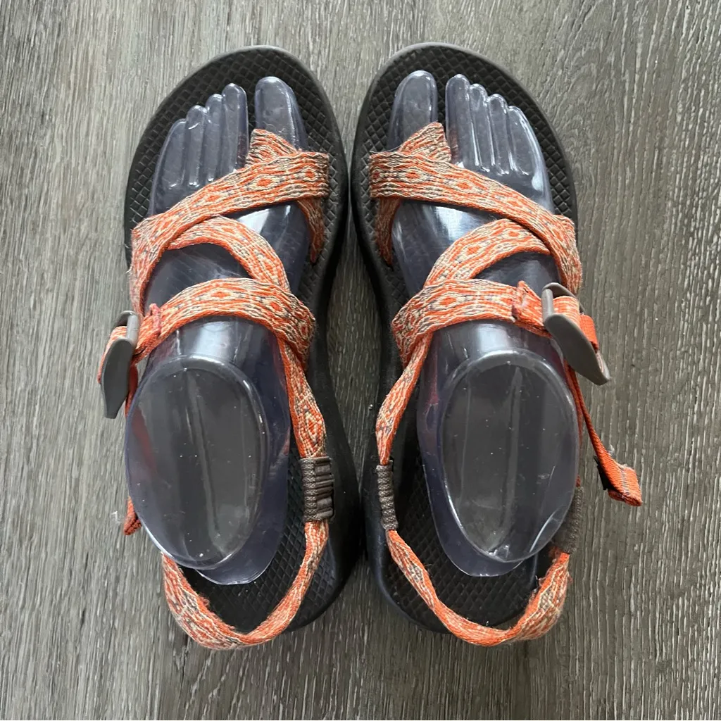 Chaco Orange Z2 Adjustable Sandals Women’s Size 9 - Image 6