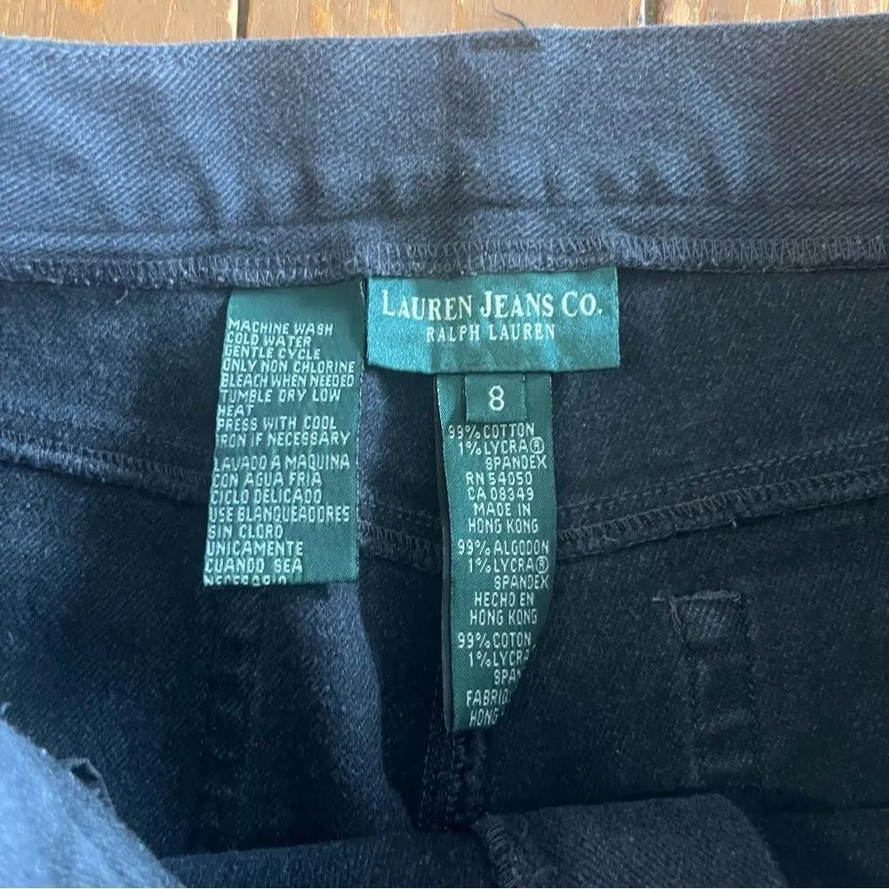 Lauren Ralph Lauren LRL Jeans Mom High Rise Tapered Dark Wash Ladies - Image 8