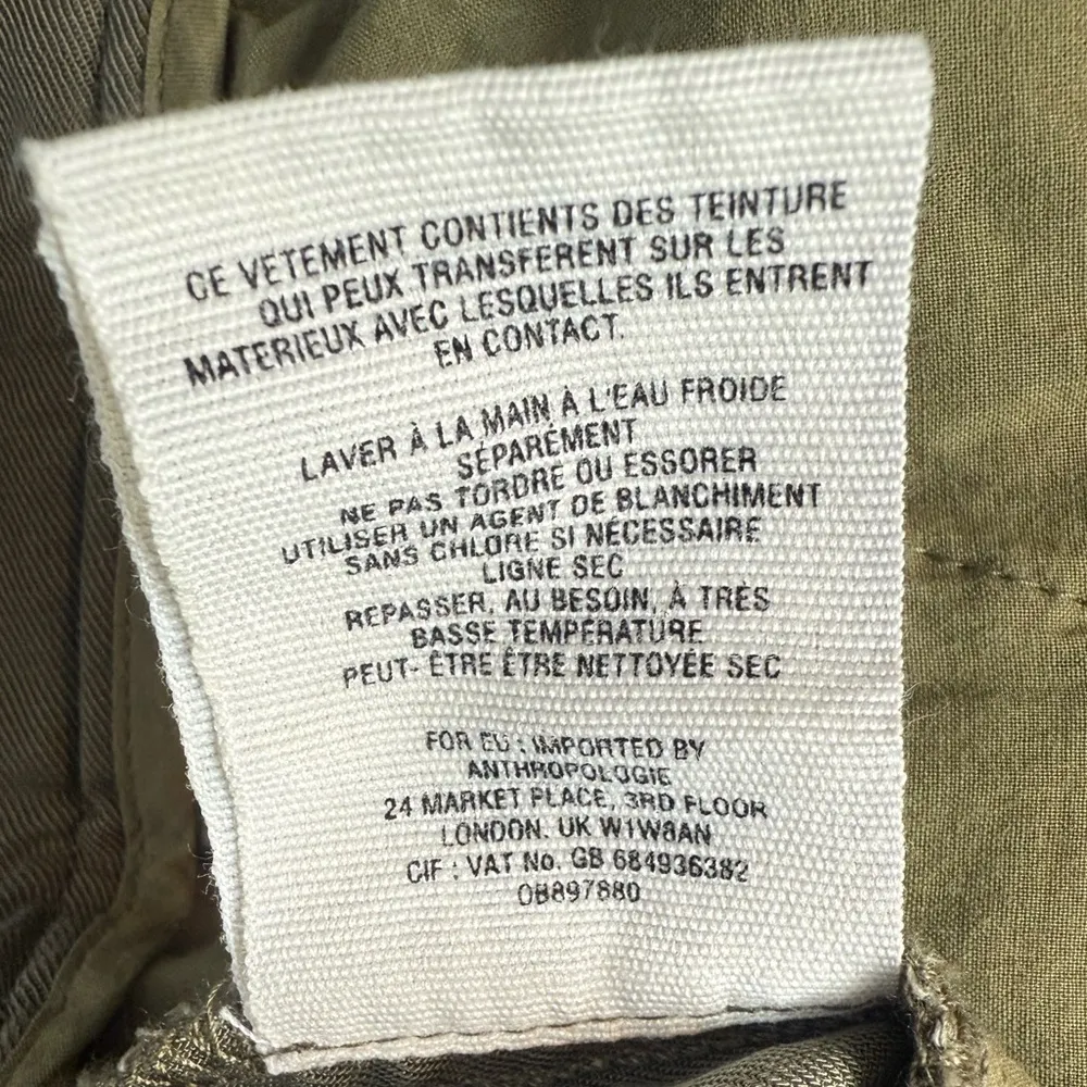 Anthropologie Cartonnier Kingsley Belted Olive Green Tie - Image 10