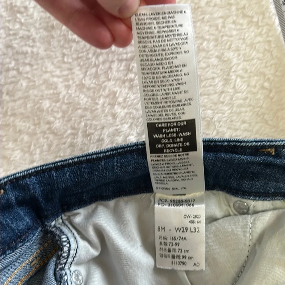 Signature Gold Levi Strauss Mid-Rise Bootcut Jeans 8M - W29/L32 - Image 6