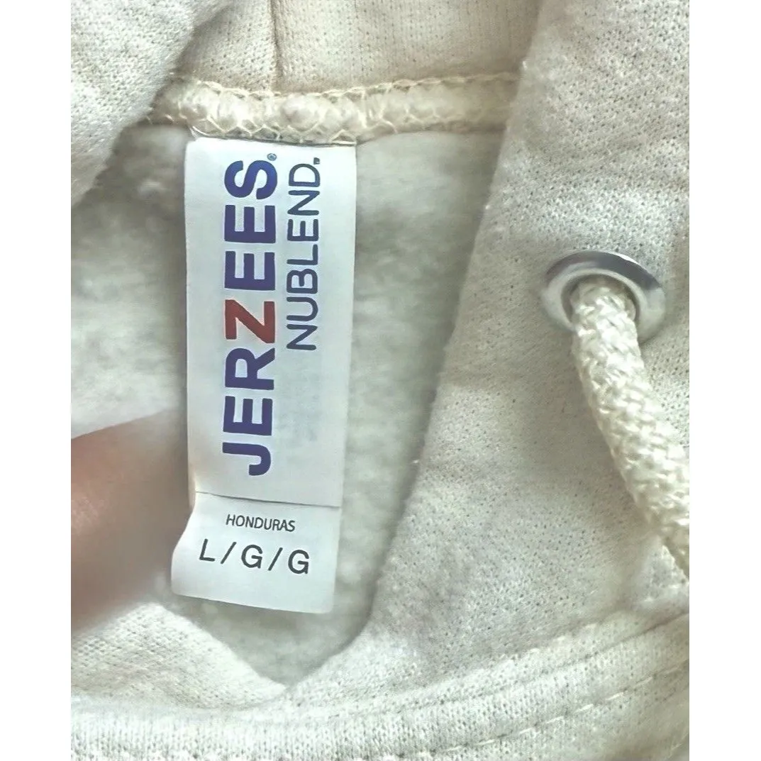 DRINK DRANK DRUNK Graphic Hoodie Unisex Large Long Sleeve Front Pockets - Image 4