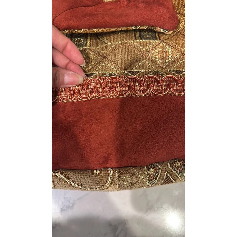 Handmade tapestry carpet bag adjustable backpack pocket inside bohemian indie - Image 11