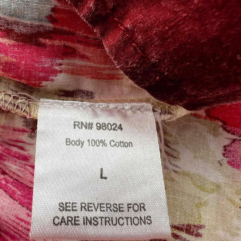 House of Harlow Zoey Khaki Floral Bohemian Smocked Maxi Dress ruffle tiered L - Image 9