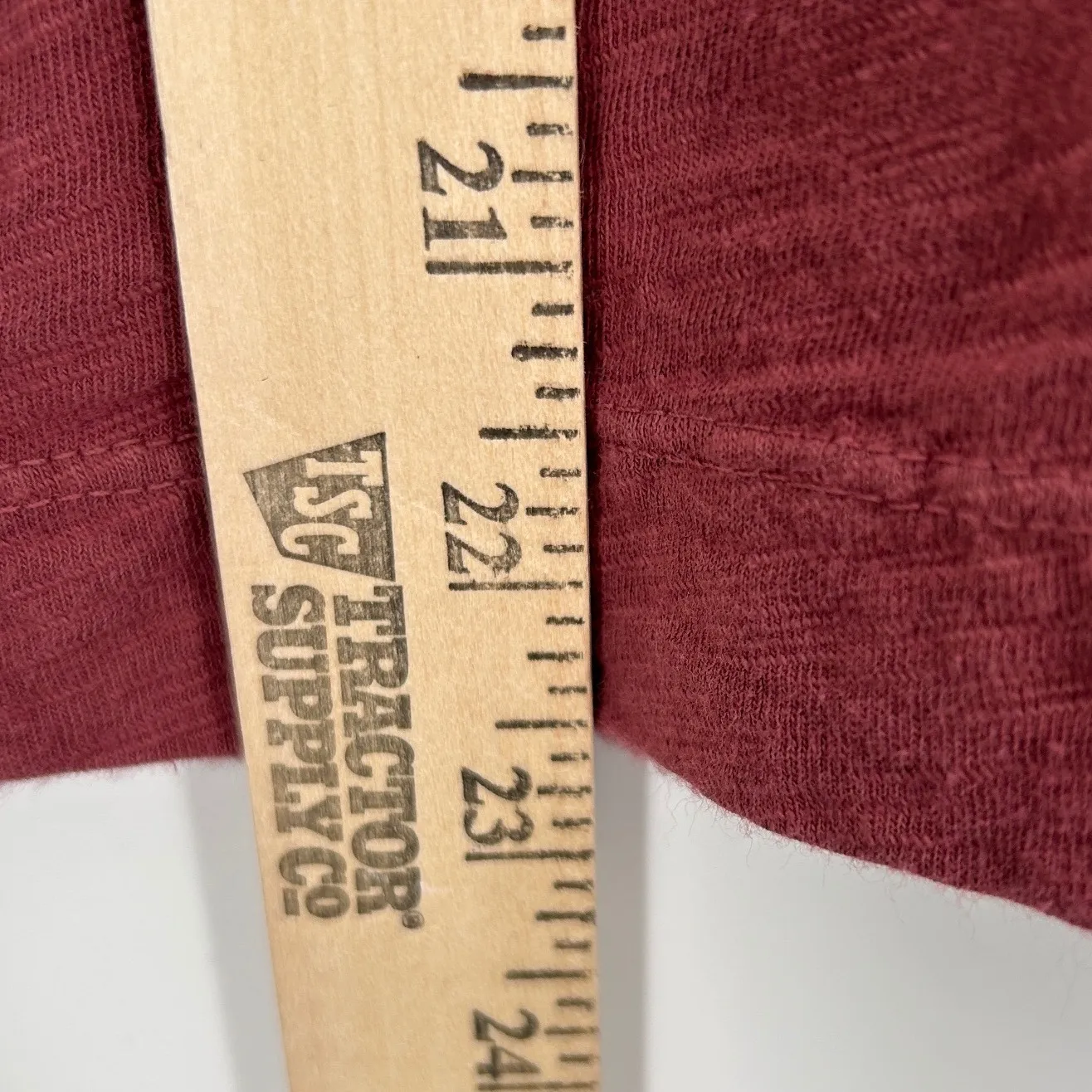 Wilt Womens Burgundy Mauve Long Sleeve V Neck Asymmetric Cotton Shirt Top Sz XS Red - Image 9