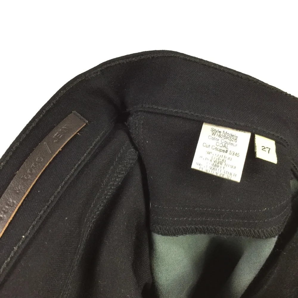 Rag & Bone Hyde Genuine Leather Panel Jeans Size 27 Coal - Image 13