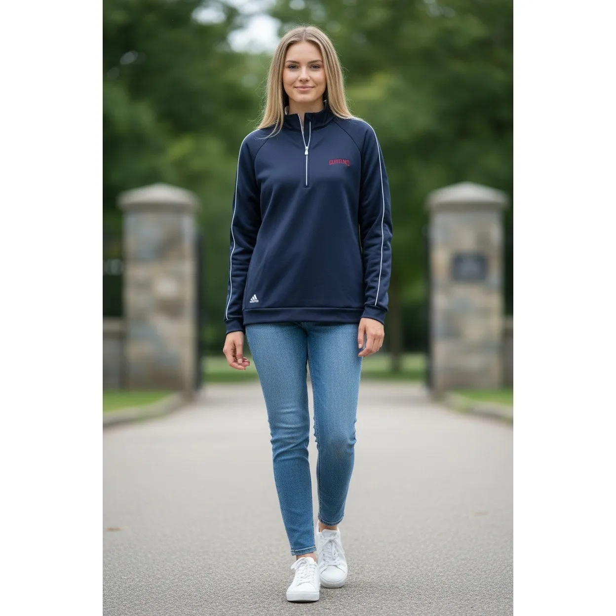 ADIDAS Climalite 🏀Cleveland Cavaliers Pullover 1/4 Zip M Navy Blue Golf - Image 2