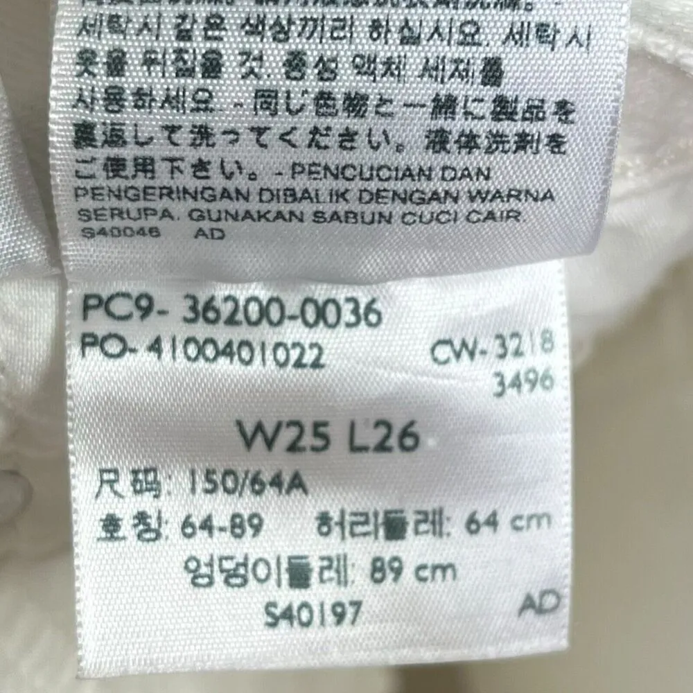 Levi’s 501 Crop Jeans Distressed White Women’s Size 25 Straight Leg W25 L26 - Image 6