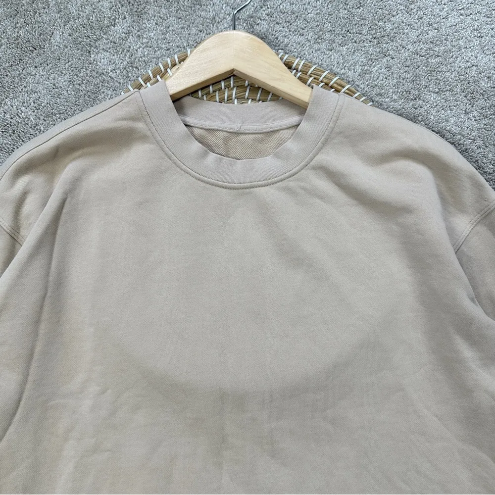 Lululemon Perfectly Oversized Crewneck Sweatshirt Cotton Terry in Cafe Au Lait 6 - Image 6